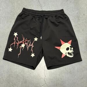 ROMWE Dark Skull Shorts